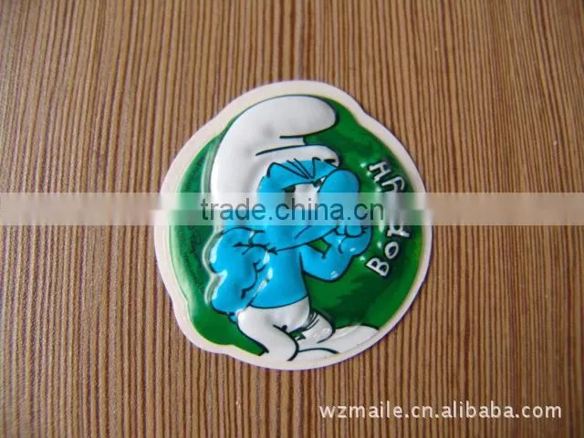 3D cartoon bubble stickers for kids 3d wallpaper stickers custom cartoon 3d bubble foam puffy sticker
