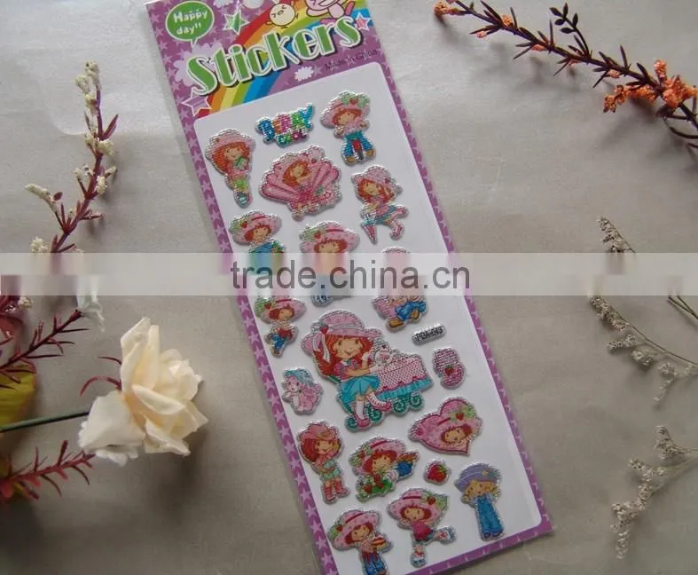 removable promotional gift 3d foam sticker,Non-toxic 3d foam sticker