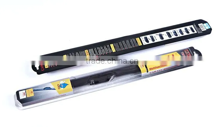 Multi-clip hybrid type car accessories windshield wiper blade with elasic steel backbone