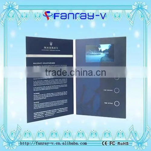 New Arrival!! 4.3" electronic card,thin video player card,card with video