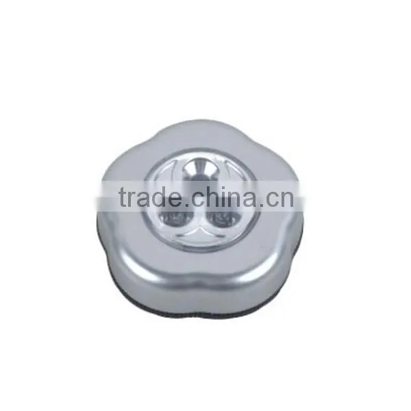Silver Color ABS Material LED Mini Push Light