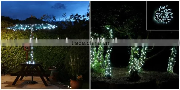100 LED Christmas Light Christmas String Lighting Outdoor Solar String Fairy Lights Party Xmas Solar Garden Light CE,RoHS,FCC