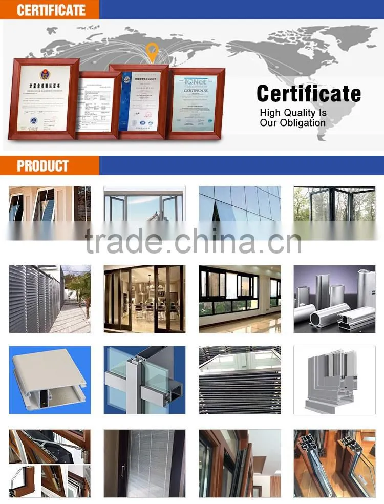 good quality aluminium double swing windows