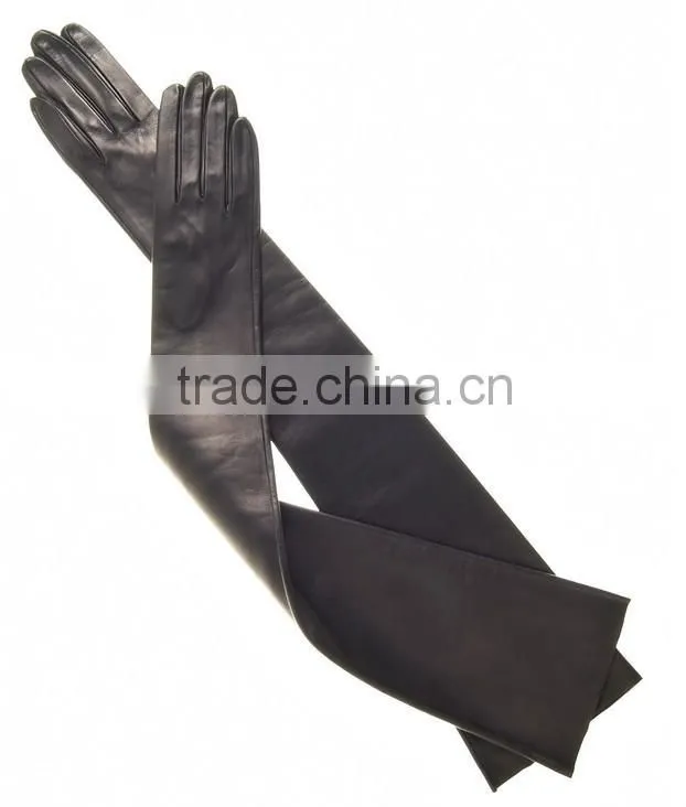 Wholesale Ladies Italian Opera 60cm Length Leather Gloves
