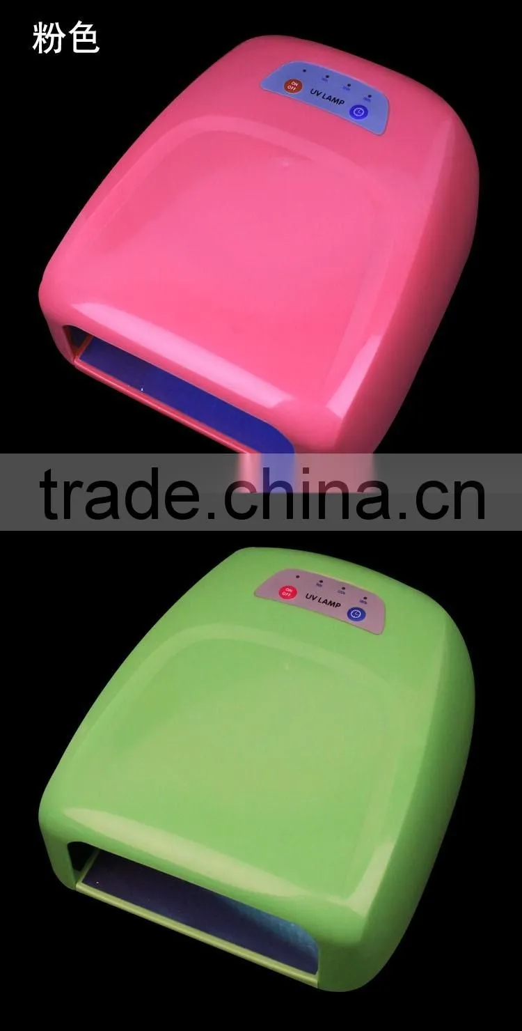 2015 good quality colorful promotional ccfl uv lamp 36 nail