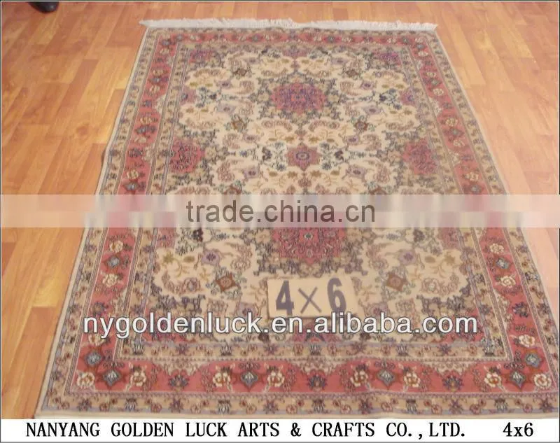 4x6ft Chinese Handknotted Wool and Silk Rugs