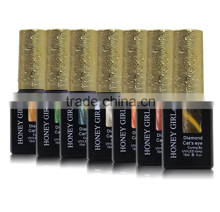 New arrived magnetic diamond cat eye uv gel for nail