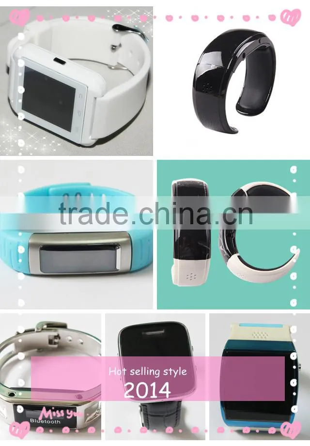 Top sale bluetooth handsfree watch with mp3 player for U8