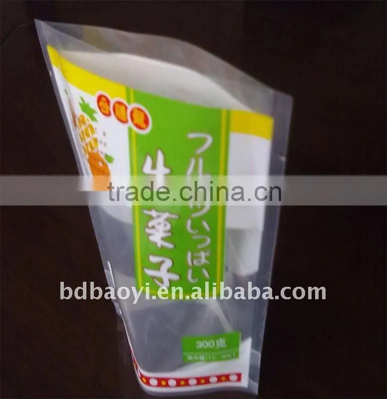 Hot sale! Self standing plastic food packaging bags