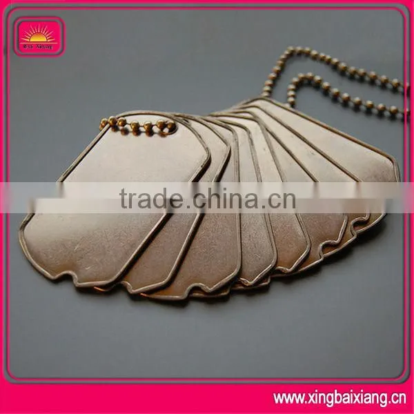 Cheap custom wholesale dog tags with necklace