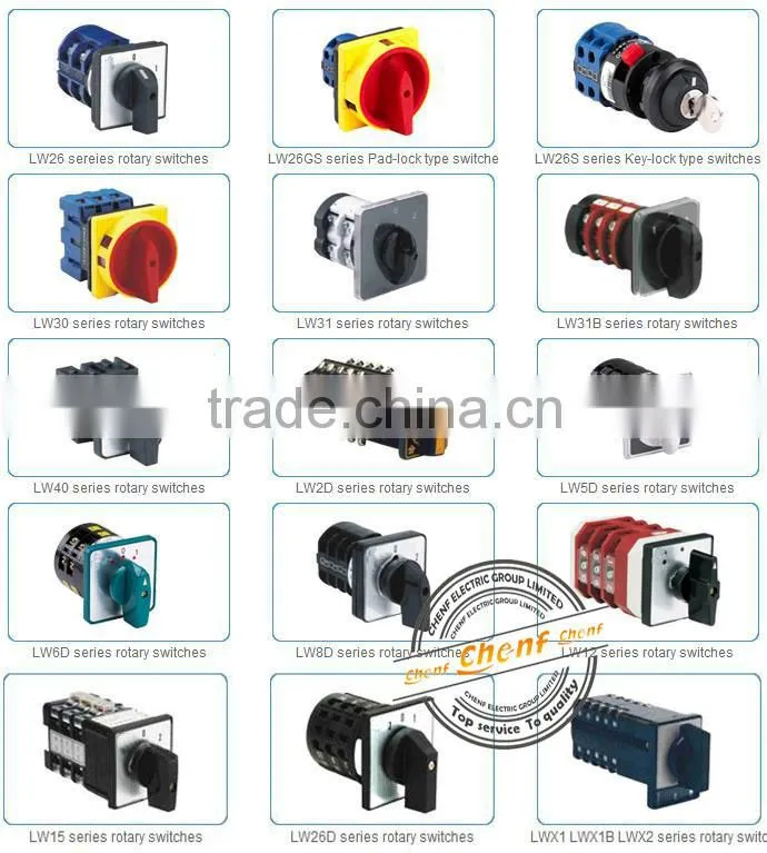 Newest Universal Electrical Rotating Cam SwitchWith Keys 20A,25A,32A and 63A