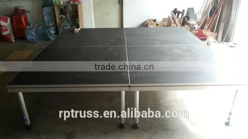 Factory Direct Folding Portable Stage With 4 Adjustable Legs