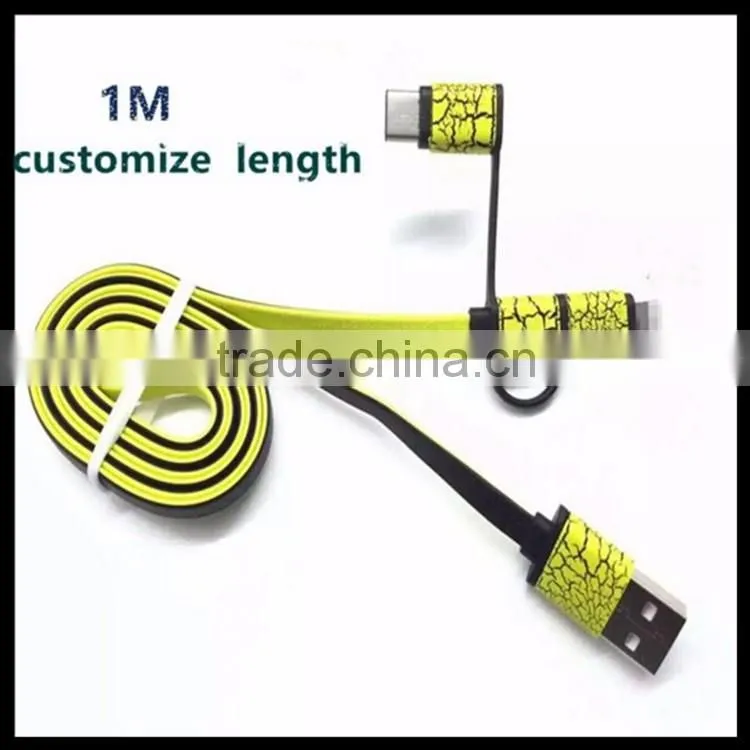 2016 Fashion Multi-function 3in1 Micro 5 iOS 8 Type-C Data usb Cable