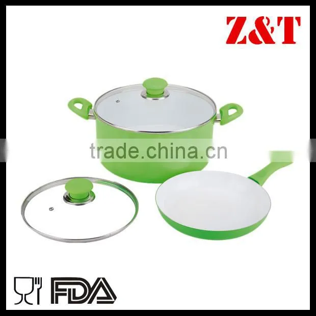Ceramic non-stick aluminum Cookware Casserole blue