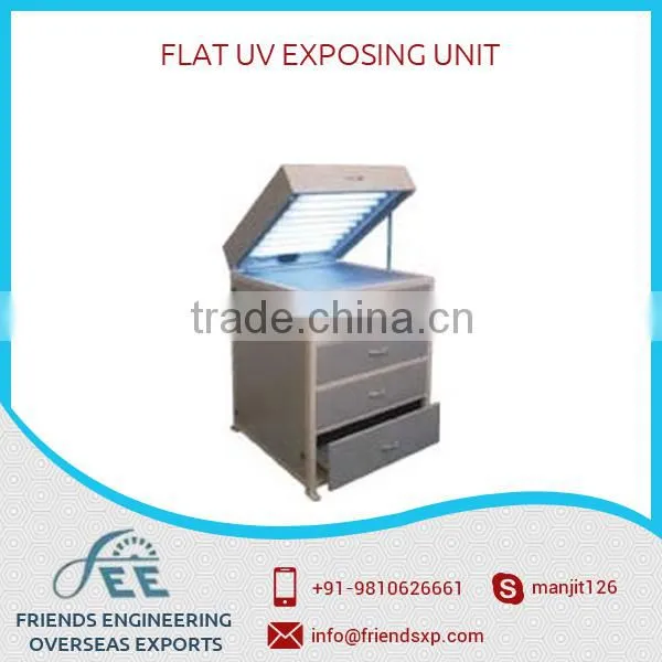 A Flat UV Exposing Unit For Flexo Plates Both Solvent And Water Washable