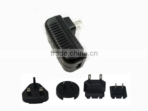 12.5w 5v 2.5a usb wall charger with UK US EU AU plug