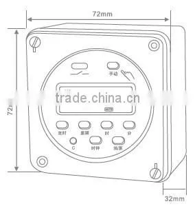 7 Days Programmable Digital Timer for controlling Systems (CN101A,THC101,CN303)