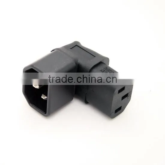 Angled C14 to C13 power Adapter Converter