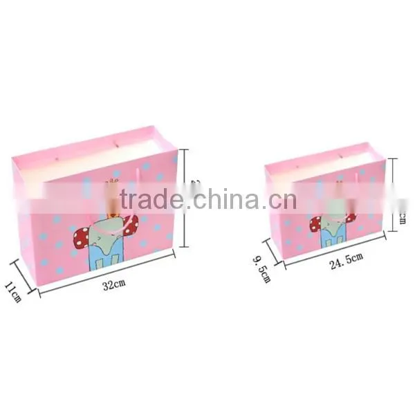 Lovely Cartoon Figure For Kids Paper Shopping Bag
