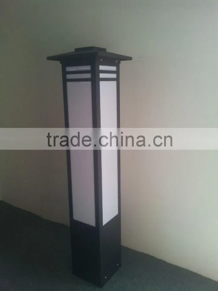 Q17-80202 outdoor aluminum lawn light acrylic diffuser garden bollard light