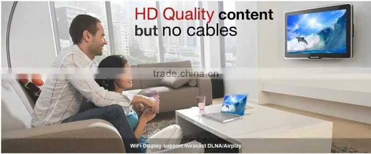 2015 Hot Sale Voxlink 2.4G 150M 1080P WIFI HD Display TV Dongle HD Adapter, BLACK 5G FOR IOS9 connection