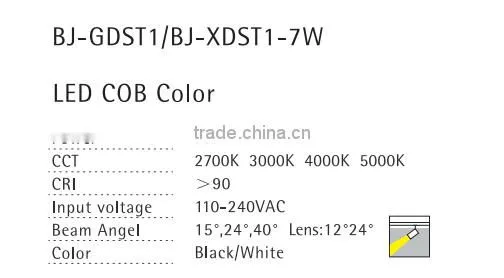 Amazing led 7W cob LED track lighting