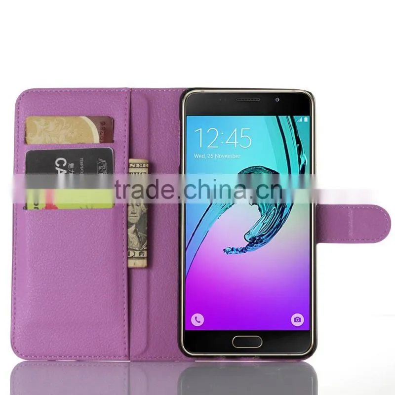 High Quality Leather Holster Card Wallet Folio Stand Flip Case Cover for Samsung GALAXY A9