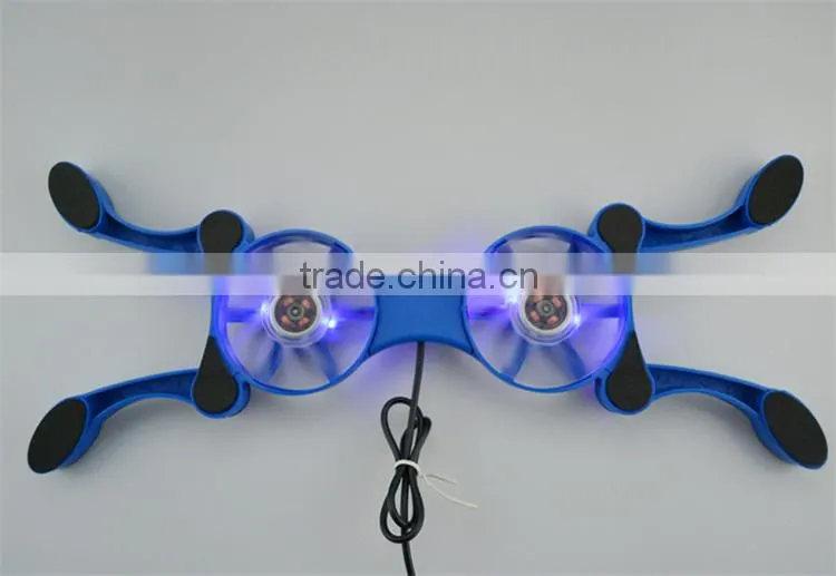 Wholesale 2016 hot selling USB fan for laptop cooler pad and cooling stand pad