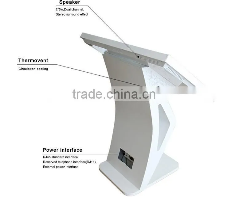 65inch Interactive Information Kiosk for train station