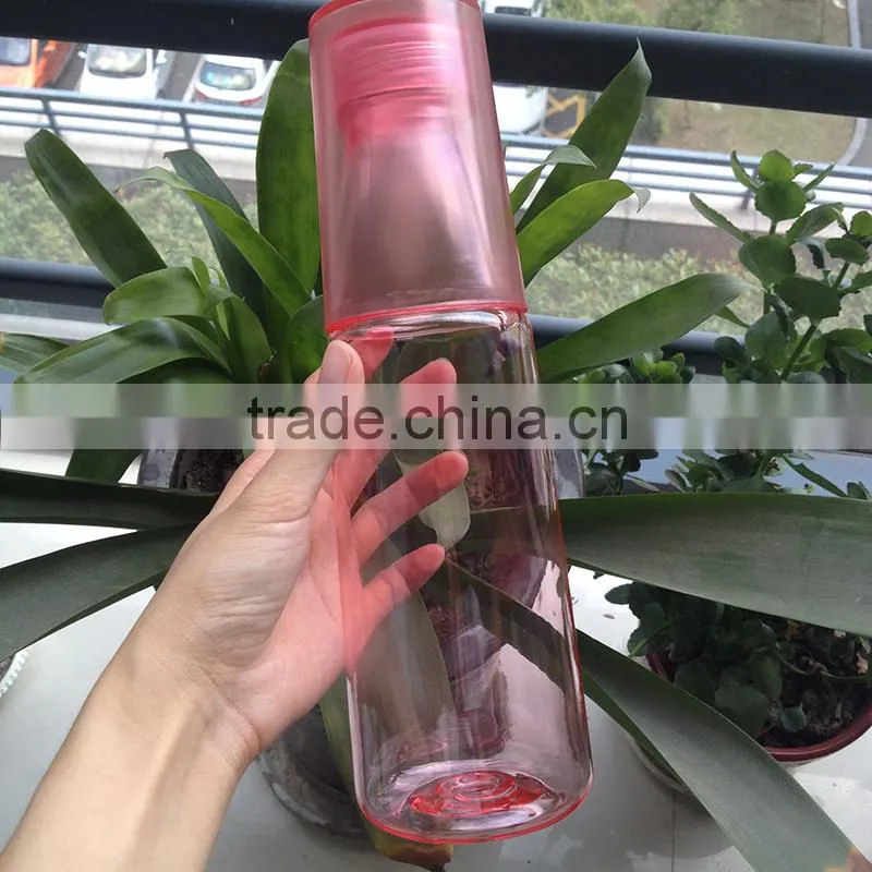 600ml water bottle with two cups on top manufacturer