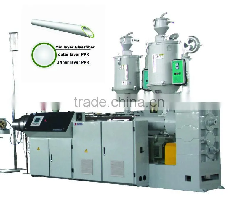 High speed(glassfiber reforced) PP-R/Three-layer Composite HDPE pipe machine