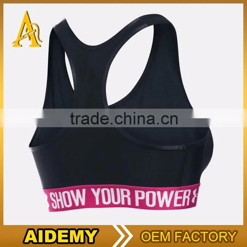 Elastic sport bras bottom for elastic sport bras with padding of elastic sport bras