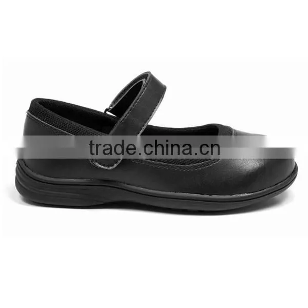 Fitkids Classic Hot Sell Black Girls School Shoes in Mary Jane Design