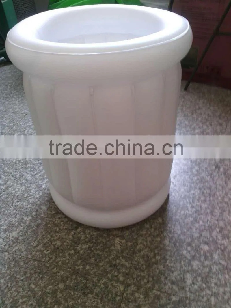 EN71 approved PVC inflatable cheap beer cooler/air cooler without water/plastic basket