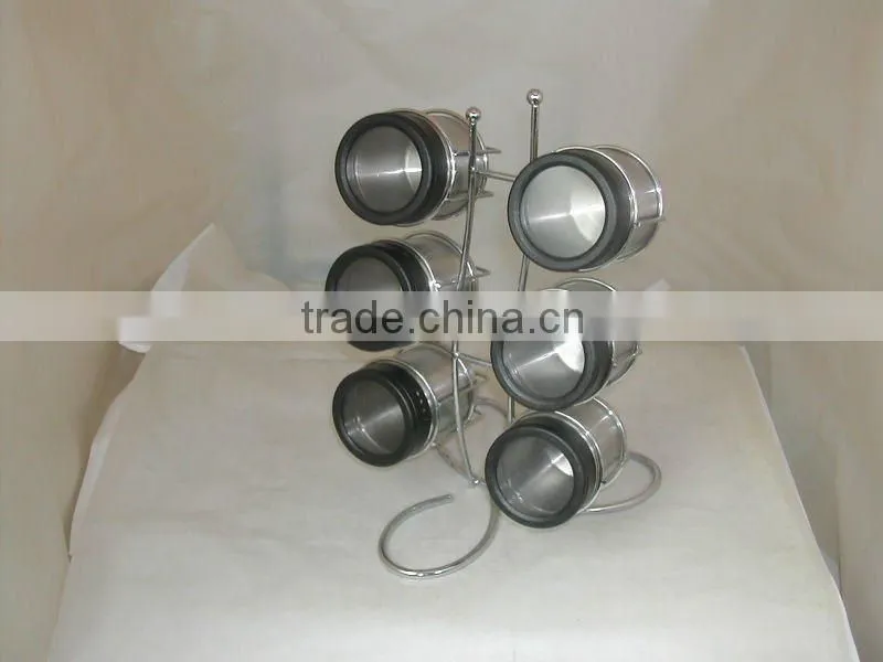 stainless steel salt and pepper set