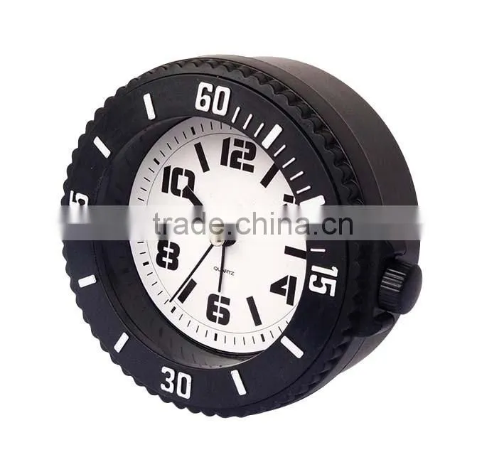 Desk alarm clock with watch feature