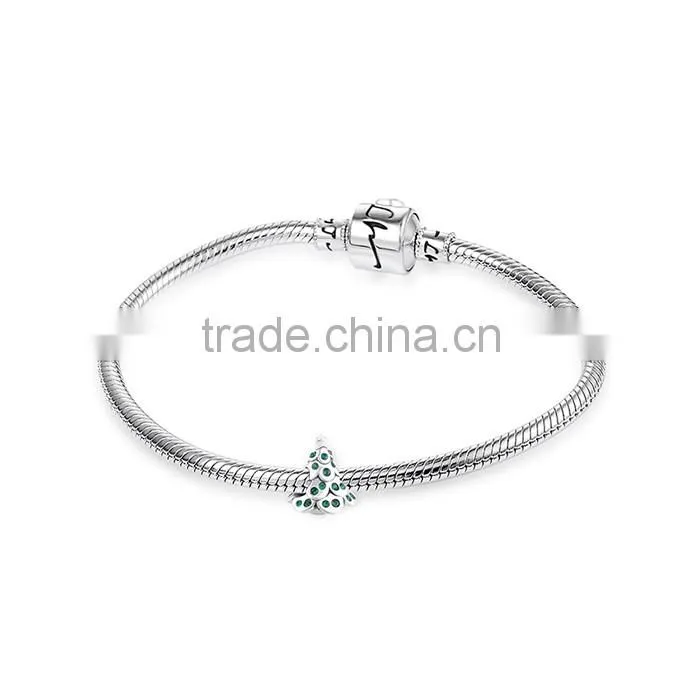 Christmas Coming Top Fashion 925 Sterling Silver Nickel Bracelet Charms