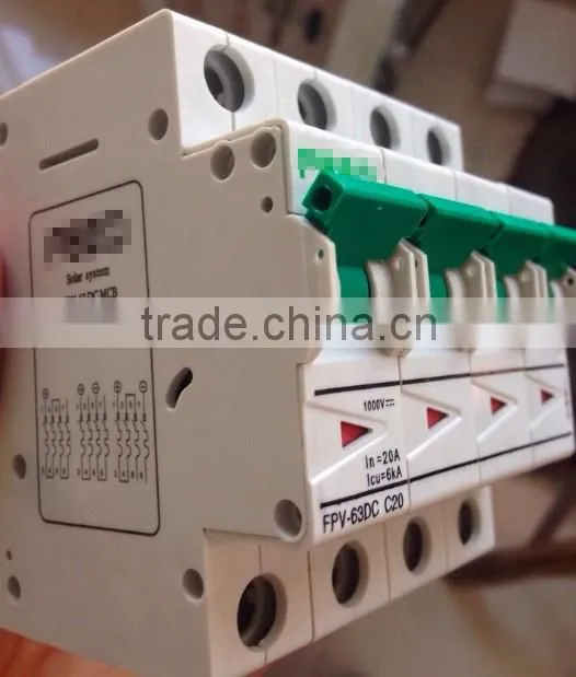 CE 1000V Moulded Case Circuit breaker 4P 630A DC MCCB