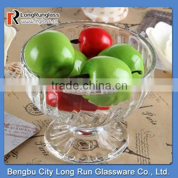 LongRun healthful glassware beautiful transparent drinking glass cup ice cream glass cup