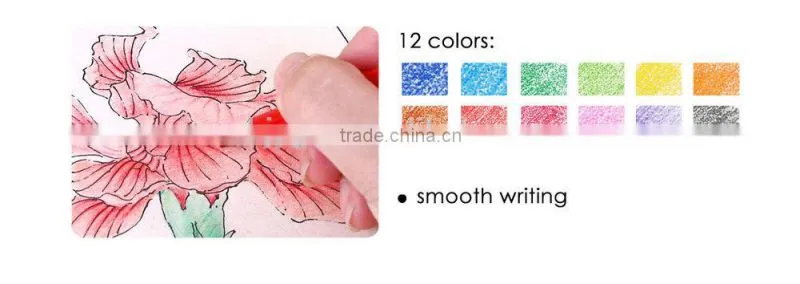 Blister Card Packing Colorful Surface Color Pencil/wooden color pencil/color pencil set