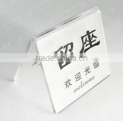 wholesale custom acrylic table payment sign