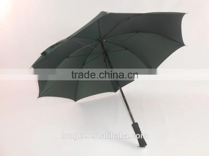 solid color soft touching foam eva handle golf umbrella fiberglass shaft