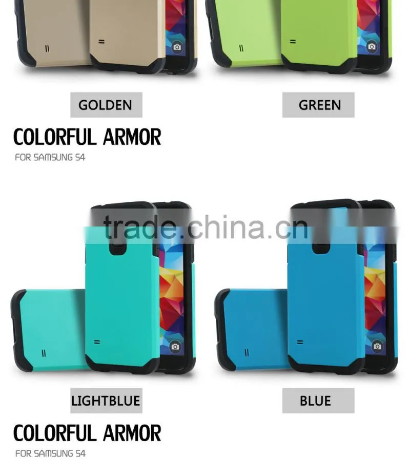 Slim colorful armor cover case for samsung galaxy s4,for samsung galaxy s4 case