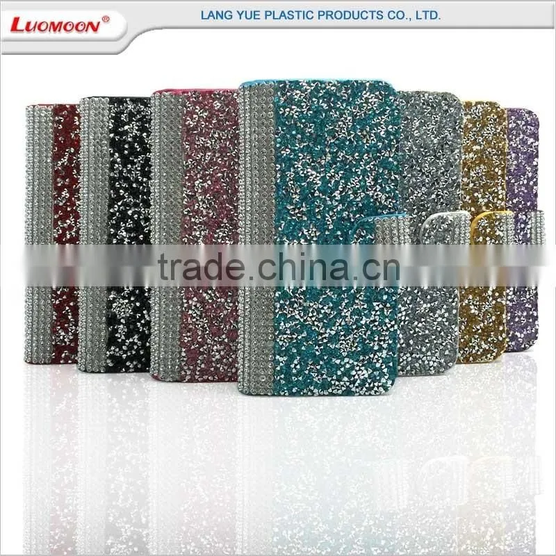 diamond wallet leather phone case cover for huawei ascend y g d u 8825 100 200 330