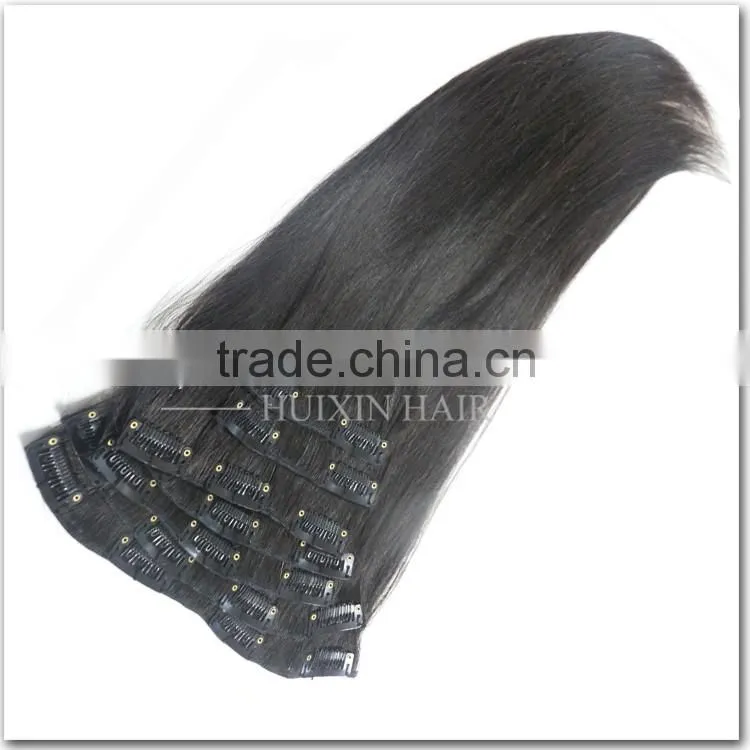 2016 New Products Own Brand HUIXIN Direct Factory Best Price Clip In Eurasian Hair Extensions