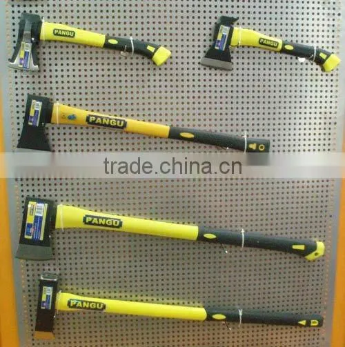 Cast Axe with Rubber Handle, 45# Casted Steel Material