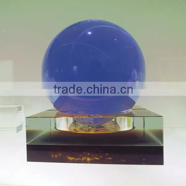 3D blue crystal ball craft