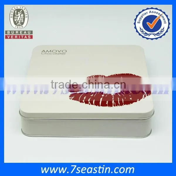 food grade europe biscuit metal tin box