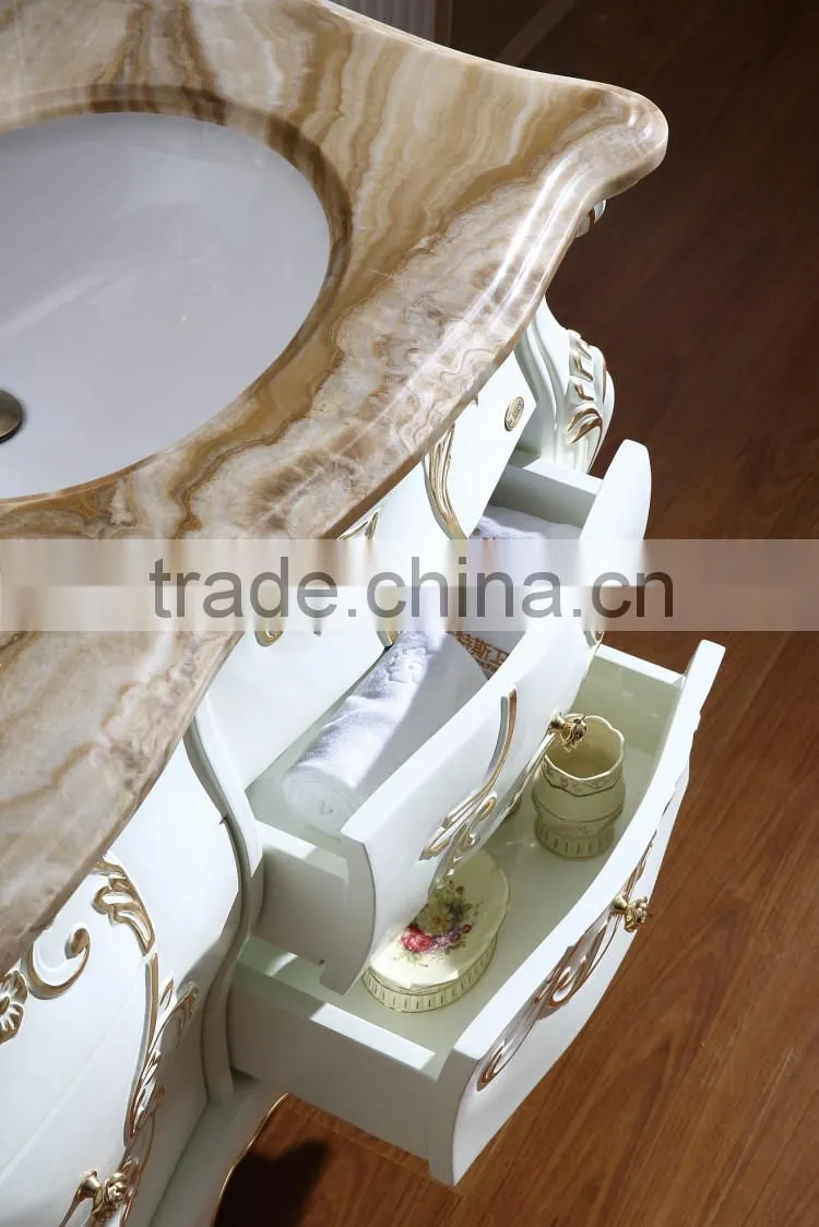 Top quality royal europe french style bathroom cabinet