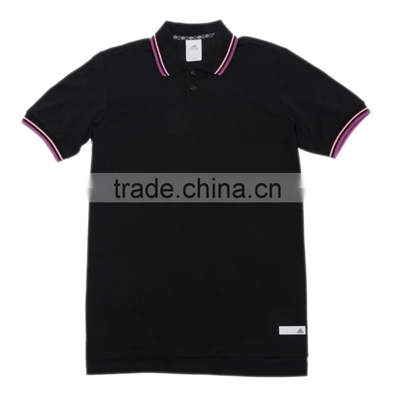 Solid color polo rugby shirt